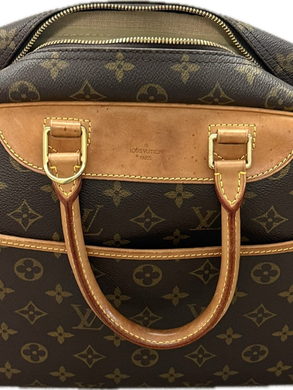 Louis Vuitton Monogram Deauville with Vachetta UNISEX hardware for strap NI - Picture 9 of 11